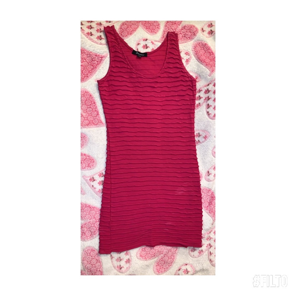 Forever 21 Pink ripples dress